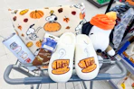 walgreens peanuts and gilmore girls halloween items in shopping cart