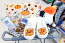 walgreens peanuts and gilmore girls halloween items in shopping cart