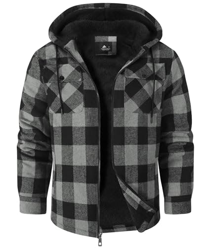 Men's Flannel Sherpa Lined Jacket