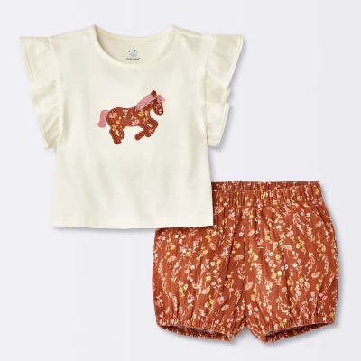 Cloud Island Baby Pony Outfit Set