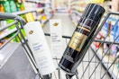 dove and tresemme hair care in a shopping cart