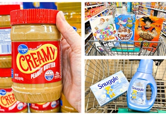 cereal snuggle peanut butter collage