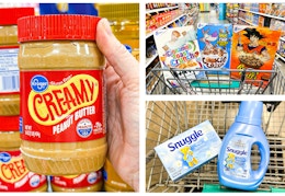 cereal snuggle peanut butter collage