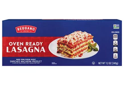 Reggano Oven Ready Lasagna