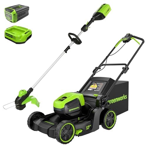 Greenworks Mower + String Trimmer