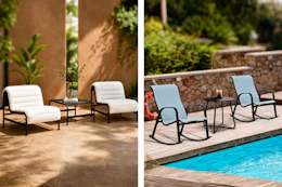Grand Patio 3-piece furniture sets (2 lifestyle images)