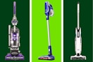 Three stock images of vacuums: Hoover & Hart