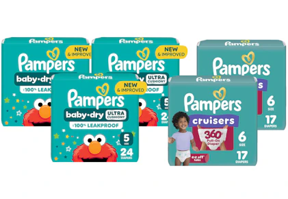 5 Pampers Diaper Packs