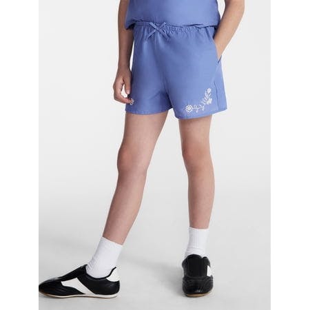 Kids' Embroidered Cotton Shorts