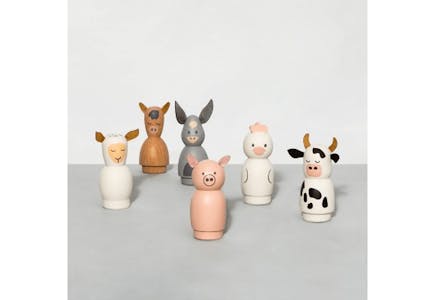 Magnolia Wooden Farm Animal Set