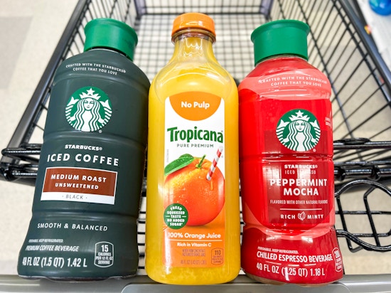 You Could Win Free Groceries With Purchase of Tropicana® and Starbucks®