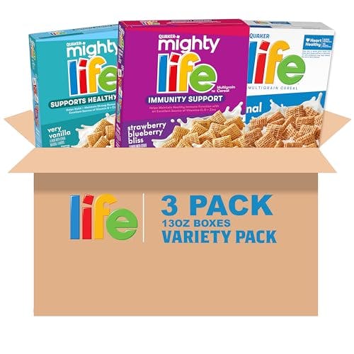 Quaker Mighty Life Cereal 3-Pack