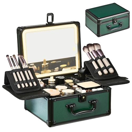 Makeup Case with Lighted Mirror