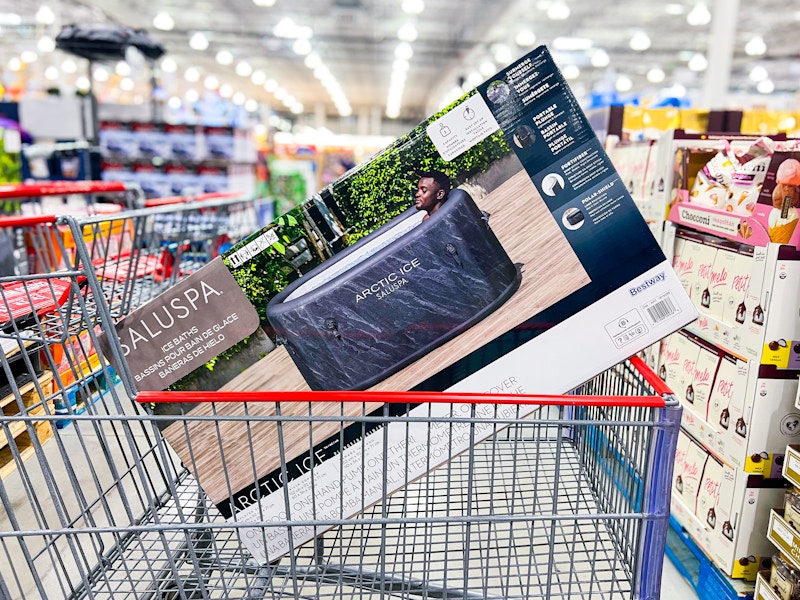 costco Saluspa Arctic Ice Cold Plunge Bath in cart