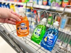 three dawn dish soap bottles