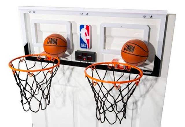 NBA Dual Basketball Hoops, Only $29 Shipped card image