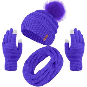 Women's Winter Hat, Scarf & Gloves Set