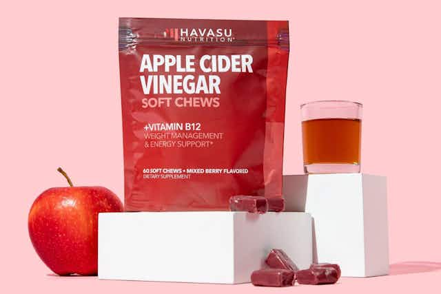 Pay as Low as $8 for a Month Supply of Apple Cider Vinegar Chews on Amazon card image