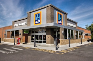 The outside of an ALDI grocery store
