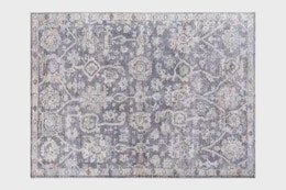 Stock image of the Eleni Dusty Blue Traditional Livabliss area rug