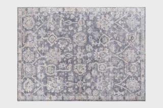 Stock image of the Eleni Dusty Blue Traditional Livabliss area rug