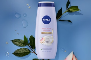 B082QB23YG Nivea Body Wash White Peach and Jasmine Enriched with Provitamin B5 and Vitamin E, 20 Fl Oz 