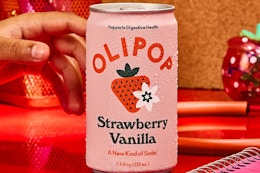 olipop soda on a table