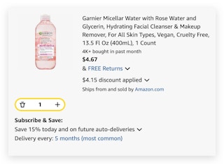 Garnier Micellar Water with Rose Water and Glycerin