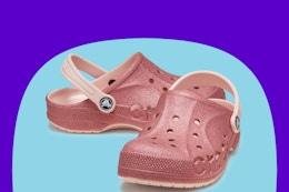 Crocs Kids' Baya Glitter Clogs, Only $15.99 (Reg. $45) card image