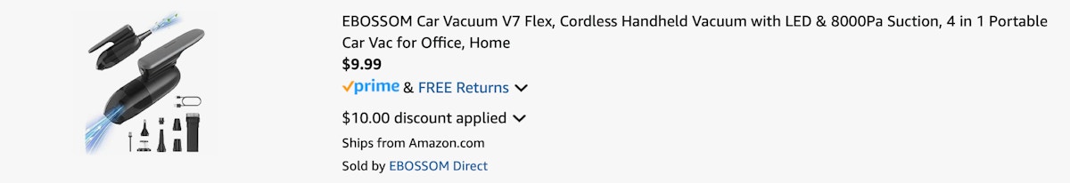 Amazon Handheld Car Vacuum 2025 3