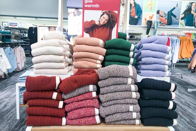 Women's Sweaters Are Up to 70% Off — As Low as $7 at Target card image
