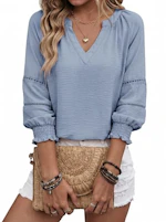 Dokotoo Women's Lantern Sleeve Top