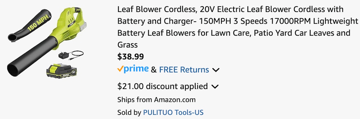 a cart ending in $38.99