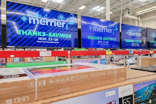 tv aisle at sams club