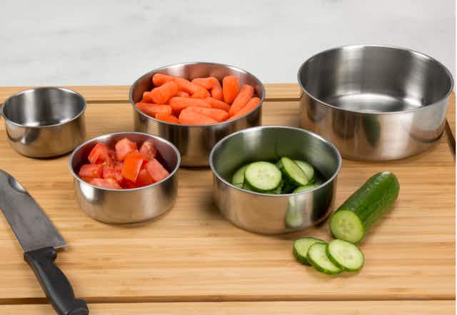 Stainless Steel 10-Piece Bowl Set, Just $5.99 Shipped at Home Depot card image