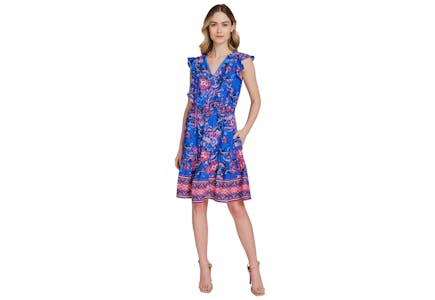 Falling Flowers Women's Dress