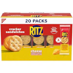 Ritz Cheese Sandwich Crackers 20-Pack