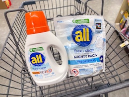 all free & clear laundry items in walgreens cart