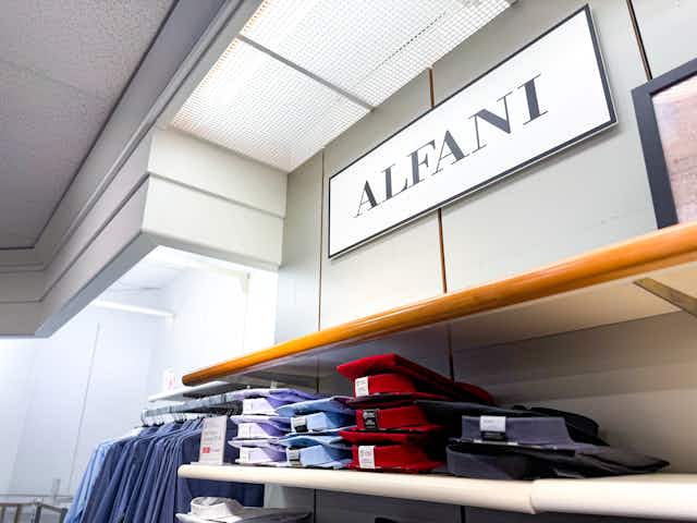 Alfani Men's Clearance: Shirts, Sweaters, and Jackets, $7.46 at Macy's card image