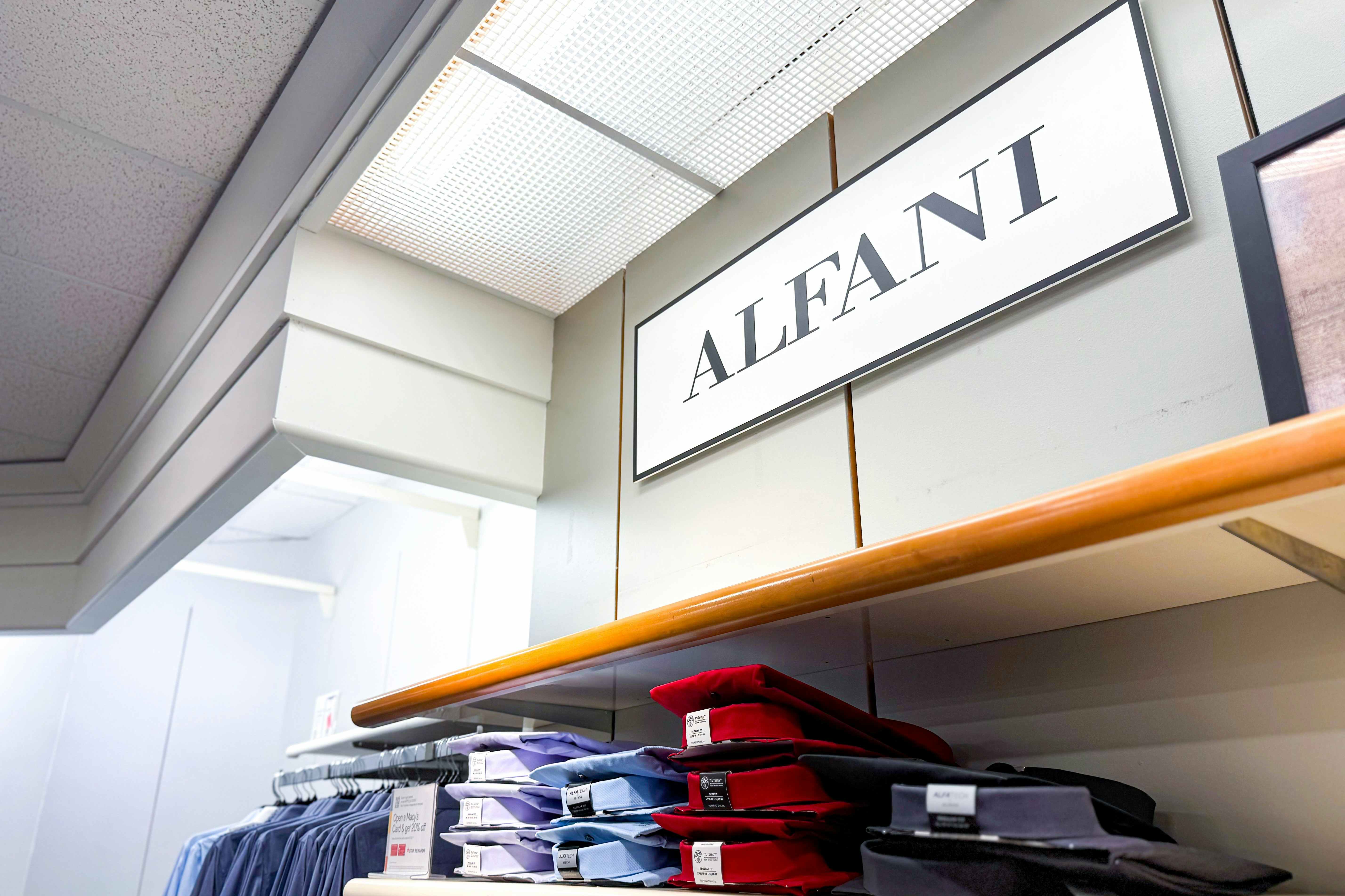 Alfani Men's Clearance: Shirts, Sweaters, and Jackets, $7.46 at Macy's