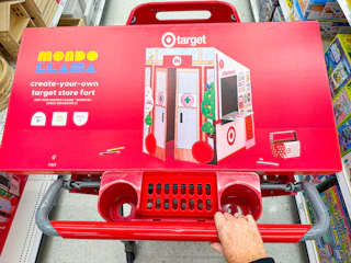 Mondo Llama Color Your Own Target Store Front in Target shopping cart