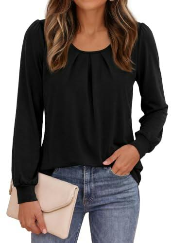 PRETTYGARDEN Women's Puff Sleeve Top
