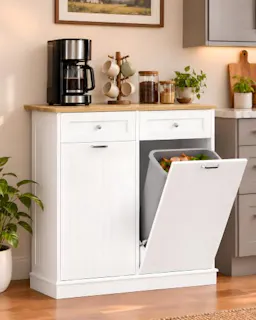 Tilt Out Trash Cabinet