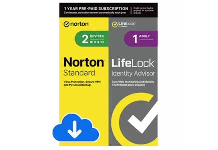 Norton 360 + LifeLock 1-Year Subscription