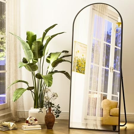 Arched Full-Length Floor Mirror