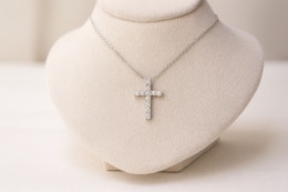Diamond Cross Necklace With Chain, Only $24.97 (Reg. $499.99) card image