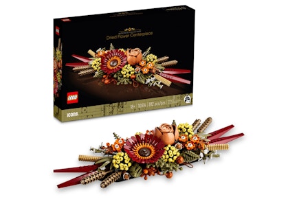 Lego Icons Dried Flower Centerpiece