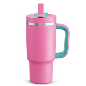 Tumbler with Handle and Straw