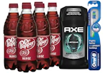 4 Dr Pepper + 2 Axe + 2 Oral-B