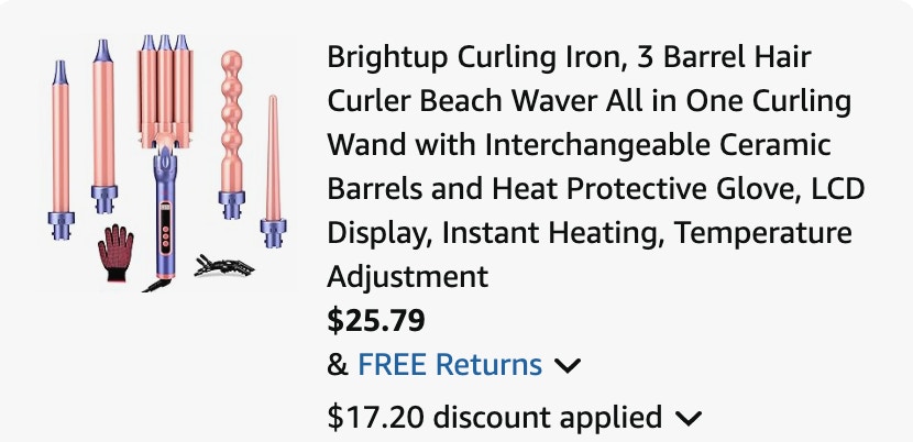 Curling wand